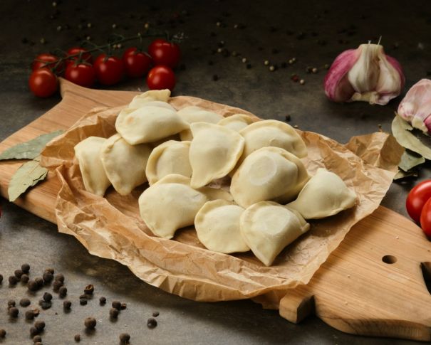 Вареники с картофелем и шпиком